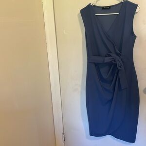 Blue knee length dress
